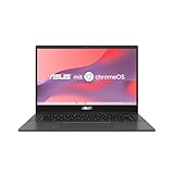 ASUS Chromebook CM1 Laptop | 14' Full-HD Display | MediaTek Kompanio 510 | 4 GB RAM | 128 GB eMMC | ARM G52 MC2 | ChromeOS | QWERTZ Tastatur | Gravity Grey