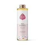 ELIAH SAHIL Bio Babyöl 100ml - Naturkosmetik mit 100% Mandelöl | Bio-zertifiziert | Natürliche und sanfte Pflege für sensible Haut | Kaltgepresst & Parfümfrei | Ideal als Massageöl