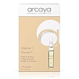 arcaya Vitamin C Ampullen | Anti-Pigment & Anti-Aging Konzentrat | Strahlenden Teint & Gesteigerte Spannkraft | Intensive Faltenbekämpfung