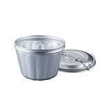 Dr. Oetker 2531 Wasserbadform Aluminium Ø 21 cm – Vielseitige Gugelhupf- und Puddingform, 2,5 Liter Volumen, Silber