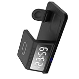 AOSAIXIS Multiple Geräte Ladegeräte Mit LED Digital Uhr 15W Schnelle Lade Ladestation Für Betriebssysteme Telefone Mehrfach Funktionaler Ladegerät Wecker
