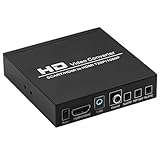 Mcbazel SCART+HDMI-zu-HDMI-Konverter mit 3,5 mm wandelt EIN Signal im Format 480I(NTSC)/576I(PAL) in EIN HDMI-Signal im Format 720P/1080P um