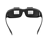 Faule Brille, Lazy Glasses, Brille Winkelbrille Lazy Readers 90 Grad HD Horizontale Brille, Prismenbrille 16 Cm Rahmenbreite, Stilvolles Kompaktes Schwarzes Superleichte Brille Zum Liegen Im Bett