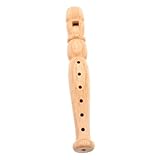 INOOMP Klarinette kleine Blockflöte aus Holz Musikinstrument für kleine Holzflöte kleinkind recorder Holzrekorderinstrument Blockflöteninstrument für Beige