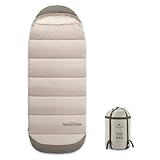 Naturehike Schlafsack Winter Outdoor Sleeping Bag Ideal für Erwachsene und Kinder Wasserdichter Leichter Deckenschlafsack 3-4 Jahreszeiten für Camping Reisen Aktivitäten 220 x 85cm (Grün-B180)