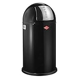 Wesco 175 831 Pushboy Abfallsammler 50 Liter schwarz 40 x 40...