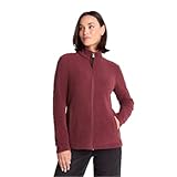 TOG24 Revive Damen Fleecejacke Dünn Leicht Outdoor Fleecejacken Mit Full-Zip Warm Winterjacke Antistatische Sweatjacke Für Wandern Sport Laufen Burgunderrot 38