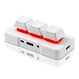 PCsensor 3 Tasten Mini Tastatur Wireless USB 2 in 1 Mechanische Gaming Tastatur Hot Key Customized Programm mit RGB Led für Gaming OSU Büro Arbeit