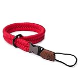 C-Rope Kamera Handschlaufe The Claw aus handgeflochtenem Paracord. Kameragurt mit Schnellverschluss-System (Bright Red)