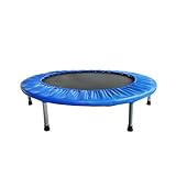 FASports Tiny Indoor Fitness Trampolin faltbar, Ø 102 cm, TÜV/GS-geprüft schwarz, blau