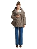 Vertbaudet Mitwachsende Umstands-Steppjacke/Tragejacke mit Recycling-Wattierung taupe 34