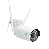 Reolink 5MP WLAN Kamera Outdoor, 2,4GHz/5GHz WLAN CCTV IP Kamera Aussen mit Person/Auto/Tiererkennung, IP67 Wetterfest, Nachtsicht, Bewegungsmelder, SD-Kartenslot, Zeitraffer, Außenkamera RLC-510WA