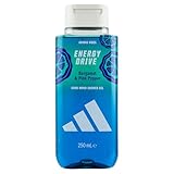 adidas Vibes Energy Drive Duschgel, 250 ml, Noten von Bergamotte und rosa Pfeffer, Duft Genderful