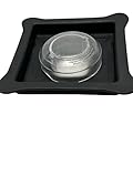 KitchenKreation Verriegelungsdeckel kompatibel mit Blendtec Mixern. Kompatibel mit Blendtec Fourside und Blendtec Wildside Plus. Mit transparentem Stecker. Fester Griff und langlebig.