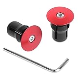 Lenkerstopfen Rennrad 2 Stück Rennrad Lenkerstopfen Set Aluminium Rennrad Lenker Endkappen mit Inbusschlüssel, Lenkerenden Fahrrad Bar Ends für Fahrrad Mountainbike Rennrad MTB Lenker