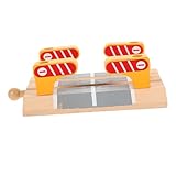 Toddmomy Sicherheitsbarriere Aus DIY Modell Für Bahngleise Für Jahren Verbessert Motorische Fähigkeiten Und Fördert Kreatives Für Holzschienen Sets