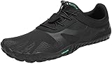 SAGUARO Barfussschuhe Damen Herren Trainingsschuhe Barfuß Laufschuhe Atmungsaktiv rutschfest Schnelltrocknend Minimalistische Zehenschuhe für Trekking Wander Laufen Parkour Gym, Schwarz, 44 EU