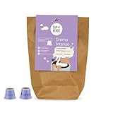 CUP VERDE – 30 Crema Intenso Kaffeekapseln Nespresso* kompatibel / extra kräftig / Nachhaltig - Klimaneutral – fair gehandelt - schonend geröstet