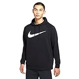 Nike Herren Dri-fit Hooded Sweatshirt, Black/(White), L EU