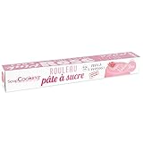ScrapCooking - Rollfondant Rosa ⌀ 36 cm - Fondant Schwarz Ausgerollt 430 g - Tortendecke Fondantdecke Dekoration für Torten, Backen, Kuchen Geburtstag, Partys - Rosa - 7264