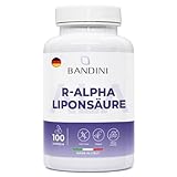 Bandini® ALA Alpha-Liponsäure | Hochdosiert Alpha Lipoic Acid | Alpha Liponsäure zur Unterstützung von Kreislauf, Leber & Nervensystem - Antioxidans | 100 Kapseln | Vegan, Laborgeprüft, GVO-frei