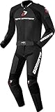 Bogotto Losail 2-Teiler Motorrad Lederkombi (Black,52)