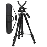 Zielstock Jagd Dreibein, Pirschstock Jagd oder Schießstock Jagd, mit Schnellverschlußsystem – Verstellbar von 55cm bis 150cm-black/1.5m Bag