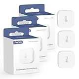 Aqara Temperatur- und Feuchtigkeitsensor 3er Pack, Erfordert Aqara Hub, Zigbee, für Fernüberwachung und Smart Home, Kabelloses Hygrometer-Thermometer, Kompatibel mit Apple HomeKit, Alexa, IFTTT