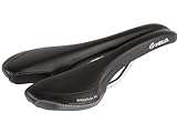 Velo 250188 Rennradsattel Speedflex AC, Fahrradsattel, Rennsattel, O-Zone Full Cut, Anatomische Form, V-Cut-Design, AIR Channel Luftstromkühlung, ARC-TECH gefederter Stützpunkt, 275x130mm, schwarz-grau