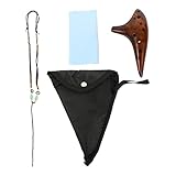 FRCOLOR Ocarina aus Tragbar für Anfänger Lanyard Lehrbuch und Schutzhülle C Dur Musikinstrument für und Musikliebhaber