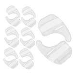 Housoutil 50 Paare Brillenanker Brillenhalter Brillenohrgriffe Brille Ohrgriff Ohrgitter für Brille Brillenohrhalter White