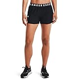 Under Armour Play Up Shorts 3.0, atmungsaktive Sporthose, komfortable Sportshorts mit loser Passform Damen, Schwarz (Black / Black / White) , M