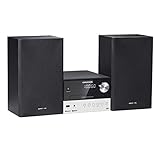 Grundig CMS 1050 DAB+ BT Kompakt Micro Anlage (Bluetooth, CD-MP3-Wiedergabe, USB Anschluss) schwarz/silber