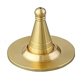 Erliway Mini Messing Raucherkegelhalter, tragbarer Raucherberner für Raucherstäbe und Kegel, Coil Raucher, Ash Catcher Base für Meditation, Yoga Spa Raum, Home Office Décor