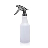 Sprühflasche für die Reinigung von Sprühflaschen, Nebelöl, Sprühgerät, Haarpflege, nachfüllbar, langlebig, transparenter Kunststoff, Garten, Küche, Bad, Glas, verstellbare Triggerwirkung, Sprühmodi
