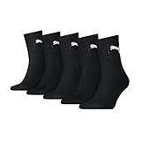 PUMA Unisex Puma Unisex Short Crew (5 Pack) Socks, Schwarz, 43-46 EU