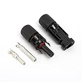 1 Paar Solarstecker, Solarpanel Kabelstecker,Männlich/Weiblich Solarpanel Kabelstecker,Photovoltaik Steckverbinder, für 2.5/4/6 mm² Solarpanel PV Kabel