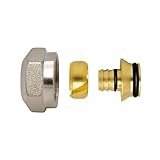 VARIOSAN Klemmverschraubung für 16 x 2 mm Heizrohr 14269, 2 Stück, 3/4', für Hahnblöcke und Fußbodenheizung, Eurokonus