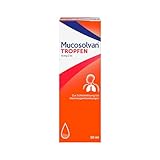 Mucosolvan® Tropfen | 50 ml | Hustenlöser bei Husten und festsitzendem Schleim | Mit Ambroxol für schnelle Hustenlinderung | Für die ganze Familie | Exakt dosierbar | Bei Erkältung oder Bronchitis