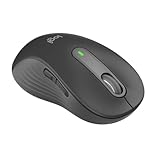 Logitech Signature M650 L kabellose Maus in Standardgröße – Für große Hände, 2-Jahres-Batterie, Leise Klicks, Anpassbare Seitentasten, Bluetooth, für PC/Mac/Multi-Device/Chromebook - Graphit