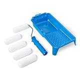 Amazon Basics Schaumstoff-Farbroller-Set, 10,2-cm-Roller, 8 Stück