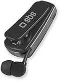 SBS Bluetooth Kopfhörer aufwickelbar - Bluetooth Kopfhörer mit 7 Stunden Laufzeit, Multipoint-Technologie & Mikrofon - Funkkopfhörer in schwarz für Apple iPhone Handy