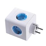 Steckdosenadapter, multifunktional, USB-Port mit Überlastschutz, tragbarer Adapter für Computer und Telefon