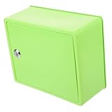 ROMISBABA Abschließbare Aufbewahrungsbox mit Hängefunktion Wetterfester Outdoor organizer Geräumiger Garten container in Hellgrün Platzsparend und Sicher für Werkzeug und Zubehör