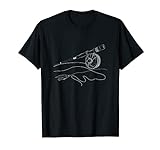 Eine Fliegenrute mit einer selbst gebundenen Fliege T-Shirt