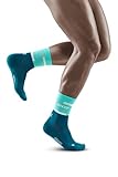 CEP - THE RUN COMPRESSION SOCKS MID CUT für Herren | Mittellange Laufsocken in ocean/petrol mit Kompression | Regenerierende Kompressionsstrümpfe für Männer | Gr. IV | L