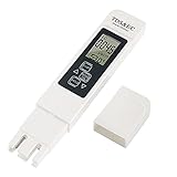 Mesee 3 in 1 Wasserqualitätstest Meter, Wasser Tester, LCD Digital Wasserqualität Tester, TDS EC Wassertester Hoher Genauigkeit für Trinkwasser, Pool, Aquarium, Fischteich und Schwimmbad