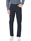 Amazon Essentials Herren 5-Pocket-Stretch-Twillhose, Bequeme Passform, Marineblau, 40W / 30L