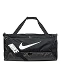 Nike, Brasilia 9.5, Durchschnittliche Trainingsbeutel, Schwarz/Schwarz/Weiß, 60Lt, Unisex Erwachsener