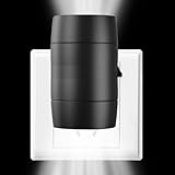 Sensor Nachtlicht,Steckdosen-Nachtlicht Mit Bewegungsmelder | 180-Grad Drehbare Lampe Mit Einstellbarer Helligkeit Für Garage Keller Hotel Einzelhandel Küche Und Wohnung